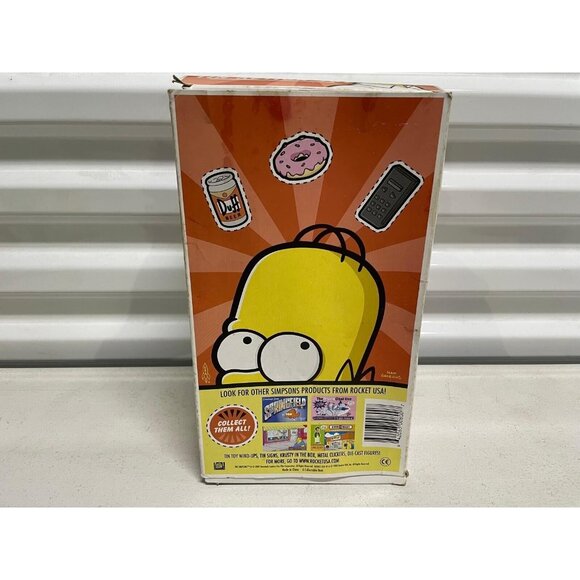 2002 Rocket USA The Simpsons HOMER SIMPSON WIND-UP TIN TOY Collectible NEW - Picture 5 of 10